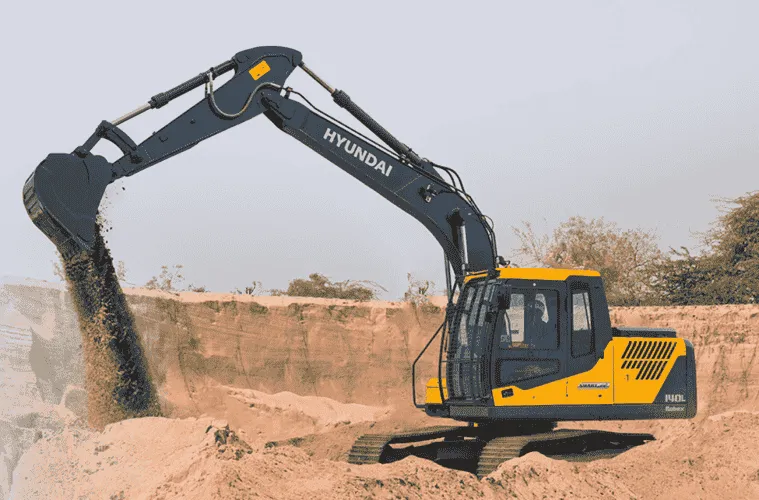 hyundai 140 excavator for rental & hire